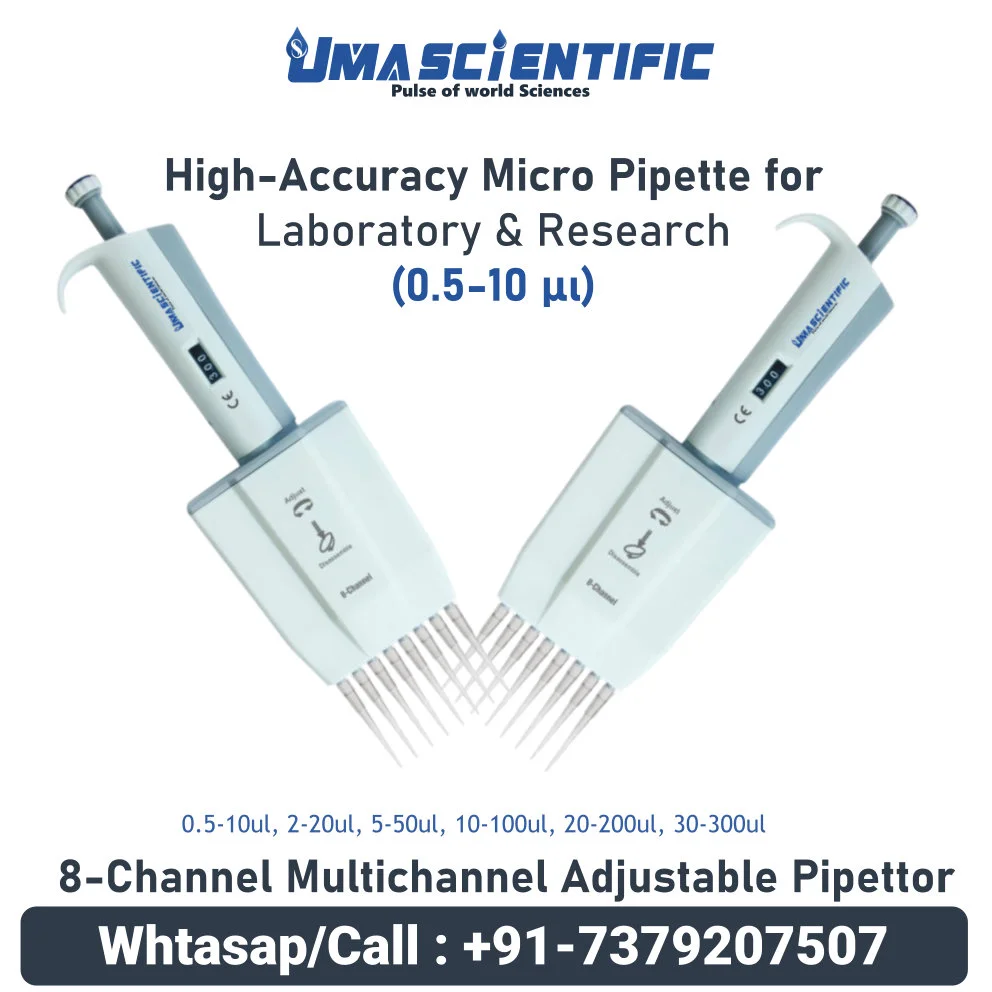 Multichannel Micropipettes used, difference uma scientific