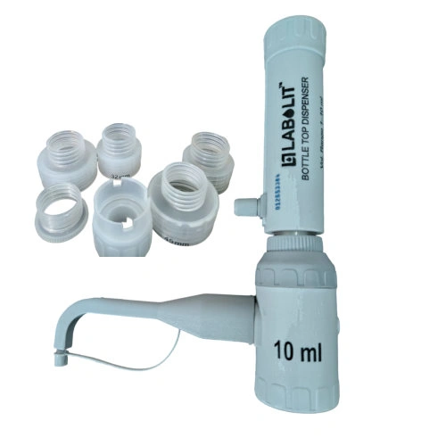 Bottle Top Dispenser – Precision Liquid Handling Solution by LABOLIT | Uma Scientific (Made in India) 4 Bottle top dispenser
