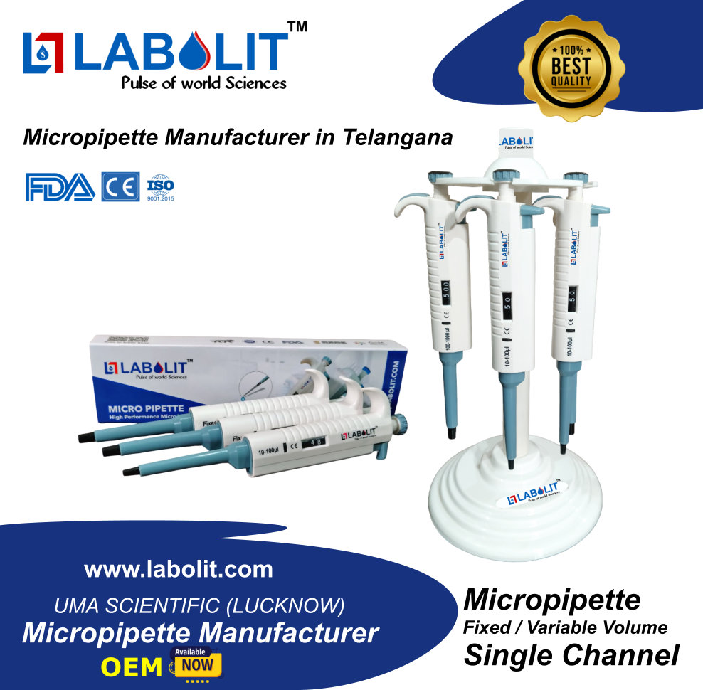 Micropipette Manufacturer in Telangana