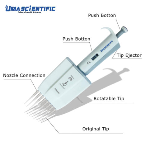 8-Channel, Multichannel Micropipette pipette manufacturer uma scientific