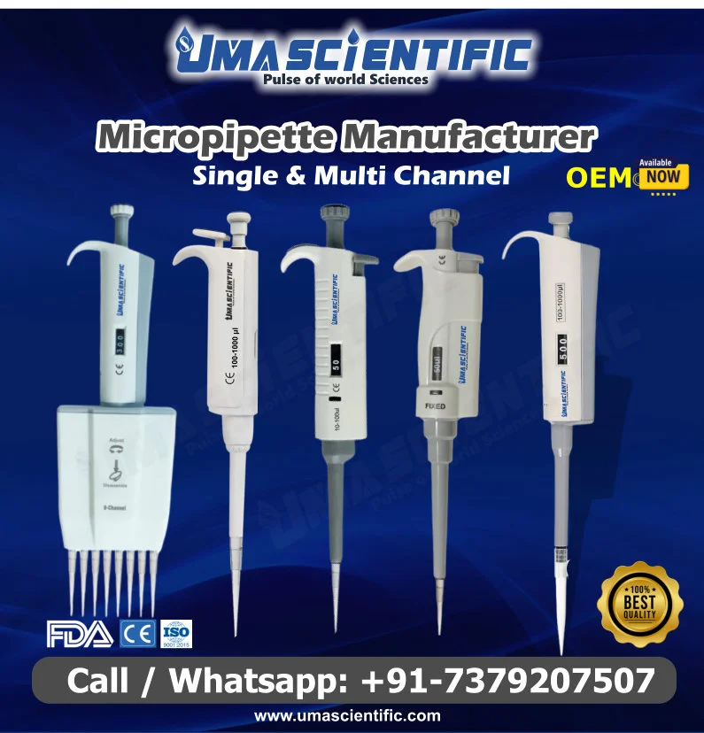 Leading Micropipette Manufacturer in India: Top Quality, Low Cost, High Precision Pipettes for All Indian States