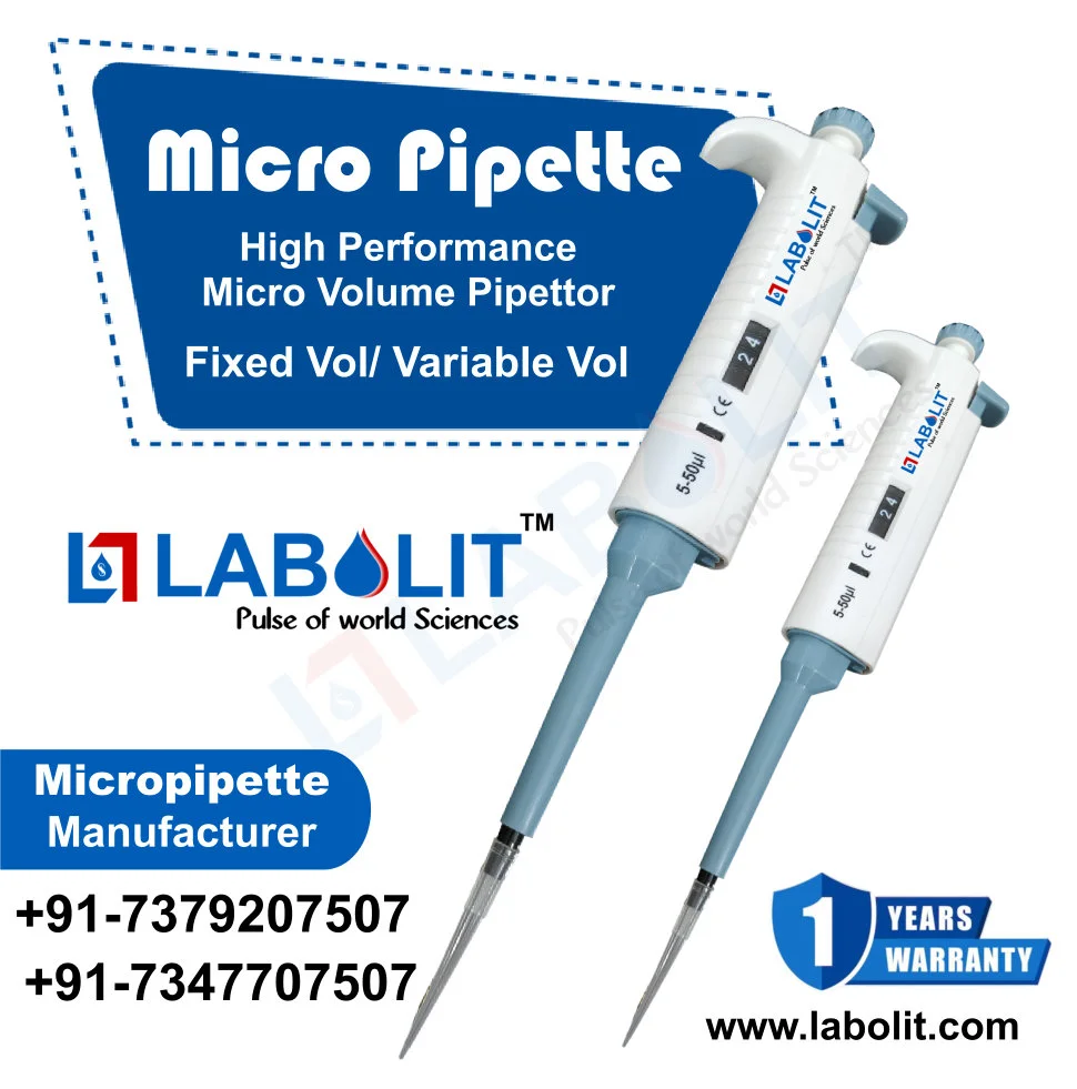 Variable Volume Micropipette – UMA Scientific | High Precision Micropipette | Scientific Instruments | By UMA Scientific