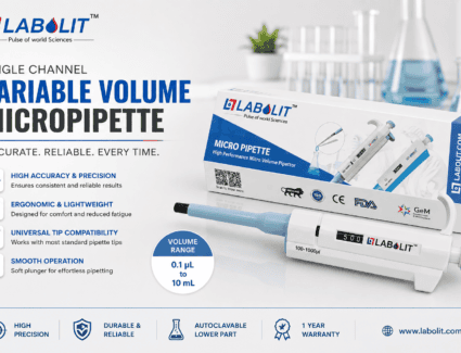 Single Channel Variable Volume Micropipette